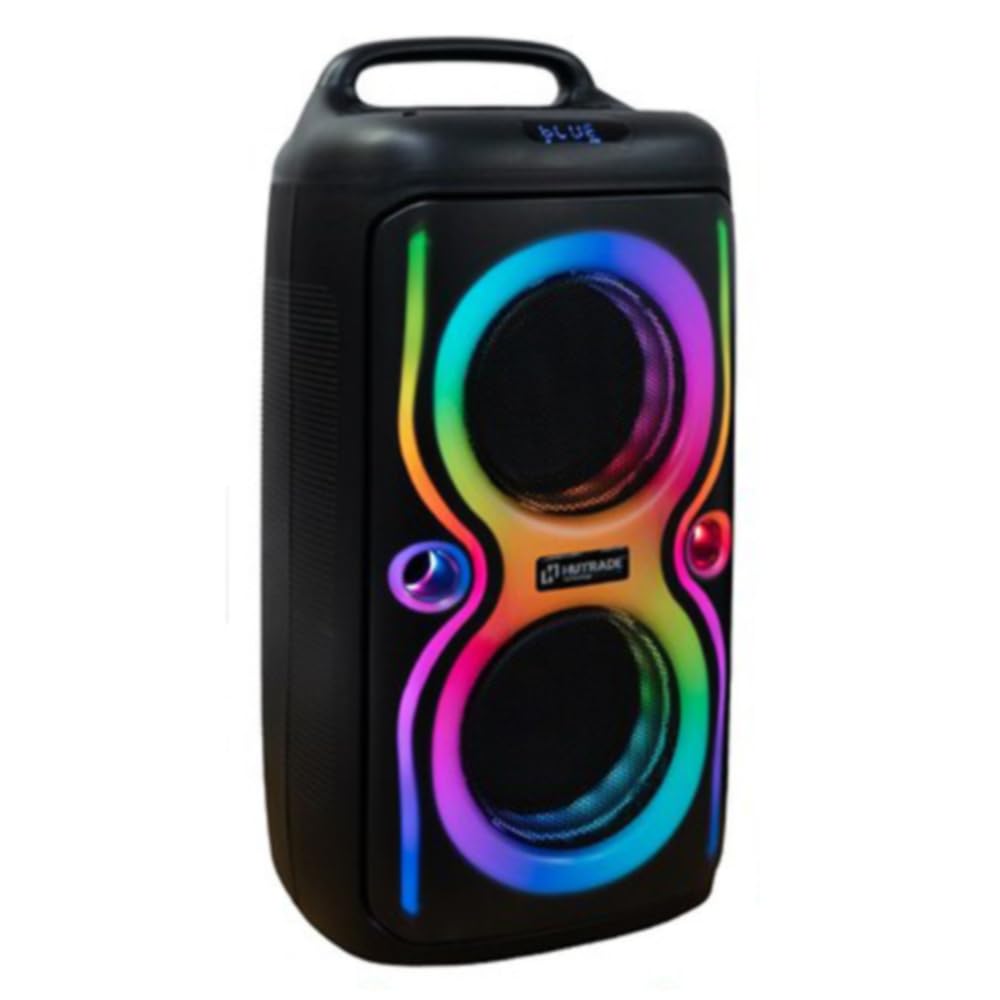 Vetrineinrete® Cassa Bluetooth Portatile a Zaino 100W RMS con Luci RGB