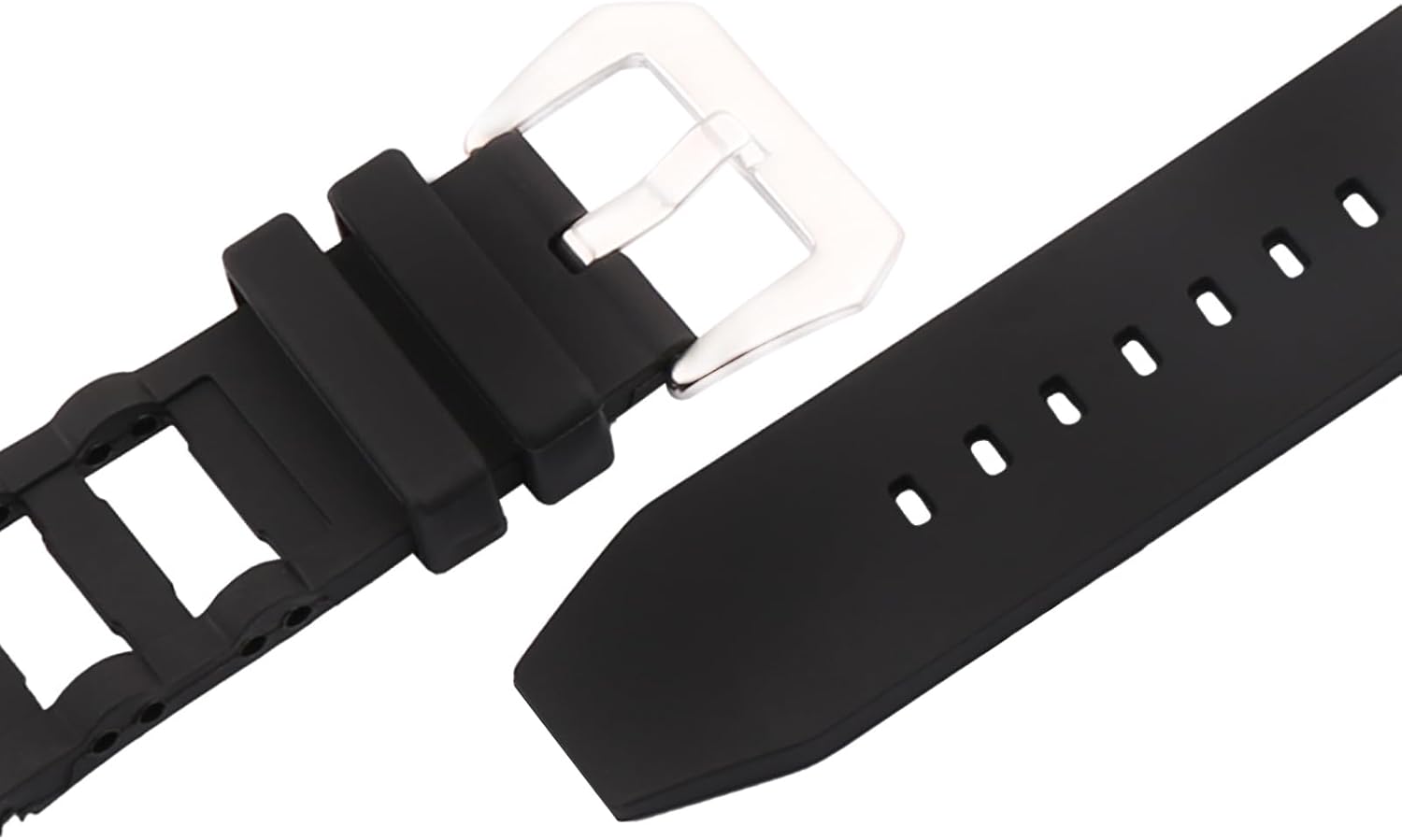 26mm Men's Silicone Watch Band compatible with Invicta Diver 1242 1433 15561 15565 4338 80120 Women's Rubber watch strap Outdoor Sports wristband buckle