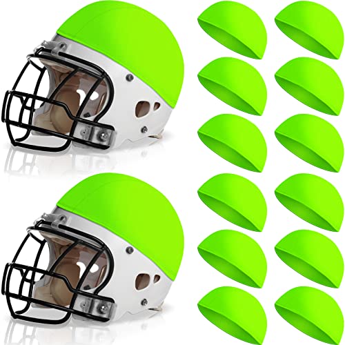 12 Pieces Scrimmage Helmet Cover Football Helmet Scrimmage Caps for Youth Football Hockey Lacrosse...