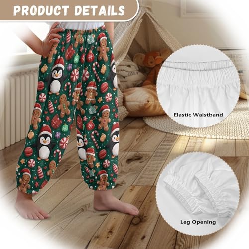 Image of Unisex Little Kids Yoga Trousers Bohemian Beach Pants Baggy Harem Activewear for Boys and Girls Age 3-10