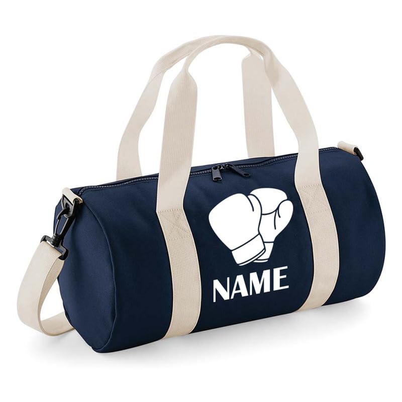 Personalised Boxing Barrel Bag Gloves Kick Boxing School Gym Kit Bags Kids Travel Duffle Bags Custom Name Sports Backpack