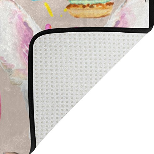 Yochoice Non-Slip Area Rugs Home Decor, Stylish Watercolor French Bulldog Puppy Dog Floor Mat Living Room Bedroom Carpets Doormats 31 X 20 Inches #TOP3