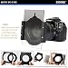 Zomei Kit de filtro de densidad neutra cuadrado gris completo: ND2+ND4+ND8+ND16 para...