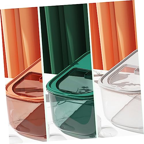 TIDTALEO Rice Bucket Fridge Rice Canister Airtight Storage Container with Lid Rice Holder Grain Bin Clear Container with Lid Moisture-proof Cereal Case With Cover Grain Storage Box The Pet