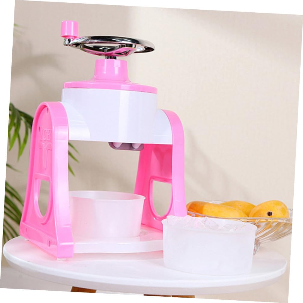 Happyyami 1Pc Manual Ice Crushing Tool Hand Crank Ice Shaver for Smoothies Home Use Compact Design Durable Material Efficient Ice Crusher No Electricity Required