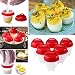 Produktbild EIERKING Eiermacher ohne Schale Egglettes Eier-Pochierer Eggs Benedict 6 Stück BPA frei