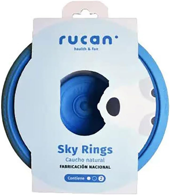 Sky Rings Pack | Complete Dog Toy Set | Multifunctional Discs and Rings | Scented Natural Rubber | Active and Healthy Play (Medium and Small Breeds)| Spanish Product