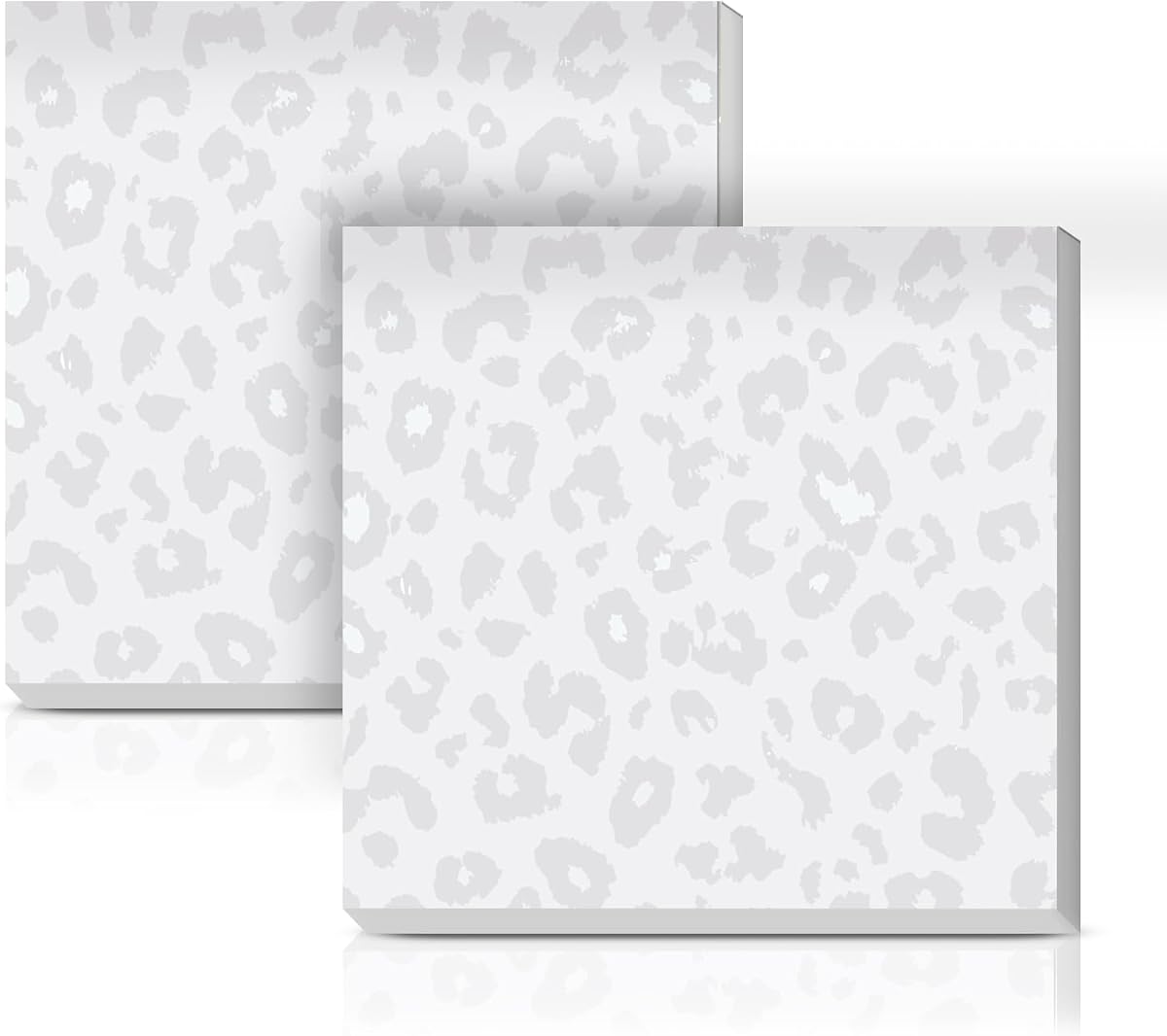 Notas adhesivas de 3 x 3 pulgadas, 2 blocs de notas autoadhesivas de colores lindos, fáciles de publicar para el hogar, la oficina y la organización de la vida diaria Gery Leopard