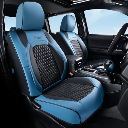 Housses de siège avant Tacoma similicuir bleu Toyota 2005-2015 TRD PreRunner