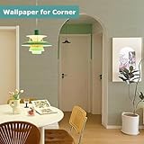 Umtiti Gray Green Grassweave Peel & Stick Wallpaper Grasscloth Wall Paper 17.3in x 393in Vinyl Self-Adhesive Waterproof Wallpaper for Home and Office Decoration.Grass-GN-10m - Image 6