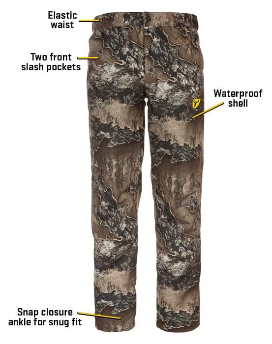 SCENTBLOCKER Men's Drencher Lightweight Breathable Waterproof Camo Rain Pants4