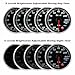 Bezel Boost Gauge Kit -30inHg~30Psi Black Indash Brushless Series 2-1/16'' (52mm) Clear Lens - Includes Electrical Sensor - Fast Response Rate - 10 Colors - for car & Truck - 270° Sweep - JDM - USDM