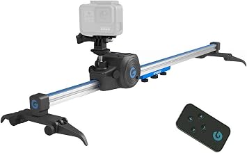 MovieMaker  Worlds Smallest Motion Control KitNo APPS Required, Ultra-Compact 2in1 Camera Slider & Panorama Mount, Time-Lapse with PingPong Motion for iPhone, GoPro, Android & Mirrorless