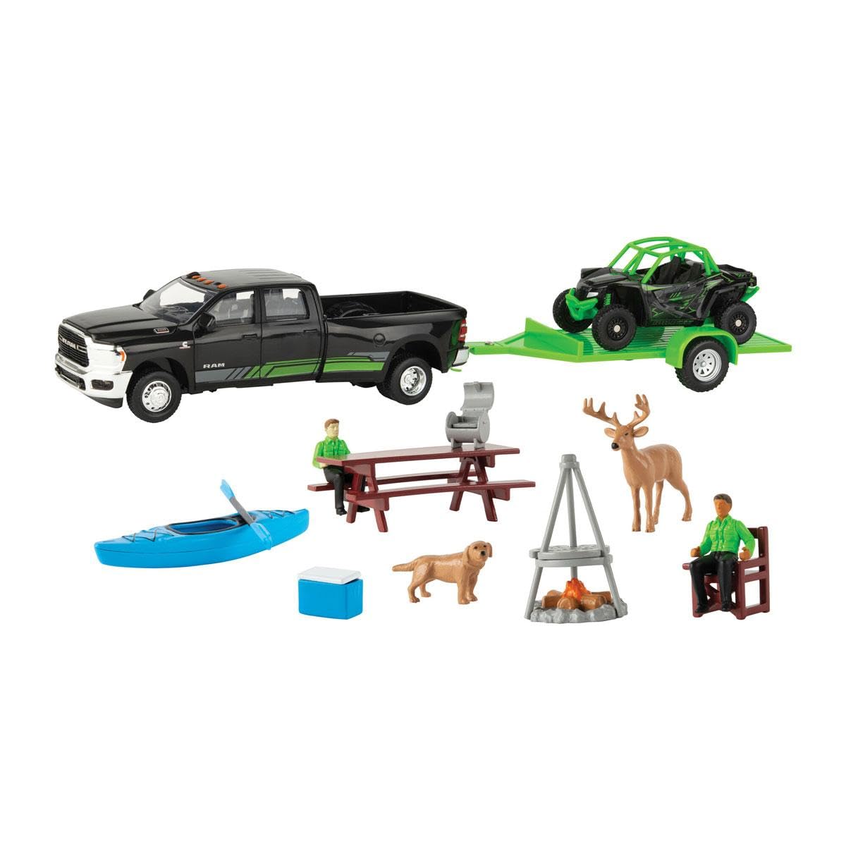 ERTL 1/32 Arctic Cat Off Road Set w/RAM 3500 Pickup, Wildcat XX LTD SxS, Trailer & Accessories 47403