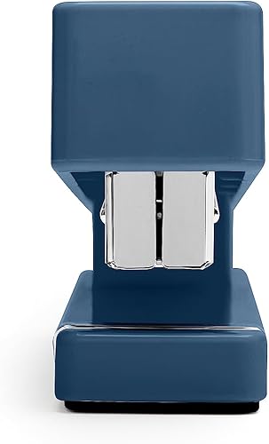 Miniatura 8 de Poppin Juego de iniciación de escritorio, azul pizarra. Incluye engrapadora, dispensador de cinta, taza de bolígrafo de dos compartimentos y juego