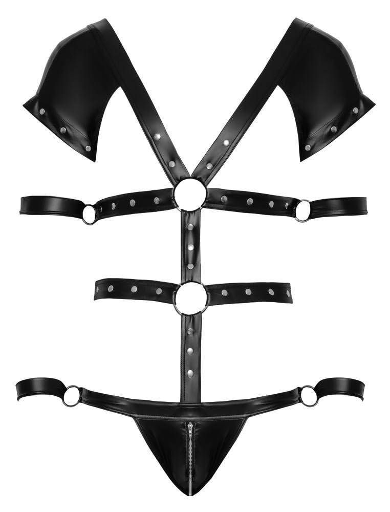 Svenjoyment Bondage Corps Accessoires érotiques en cuir, latex ou vernis Noir M