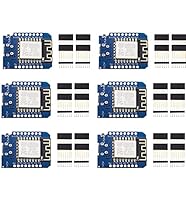 SP-Cow ESP8266 ESP-12 ESP-12F NodeMcu, WiFi Entwicklungsboard mit CH340G Lua, ESP-12F 4MB Byte Modul, für Arduino (6 pcs)