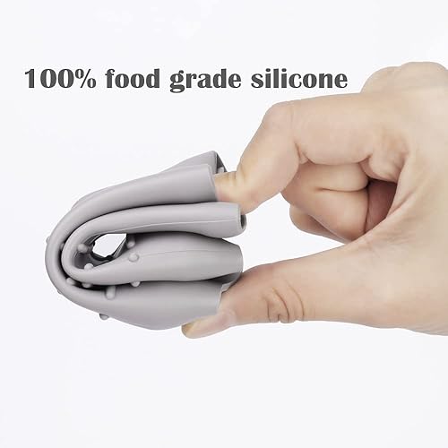 Miniatura 5 de Haakaa - Funda de cristal de silicona para botella de cristal de cuello ancho, 6.1fl oz, sin BPA