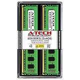 A-Tech 8GB DDR3 / DDR3L 1600MHz デスクトップメモリキット (2 x 4GB) PC3-12800 ノンECC アンバッファ DIMM 240ピン 1Rx8 1.35V 低電圧 高密度 シングルランクコンピューター RAM アップグレードスティック