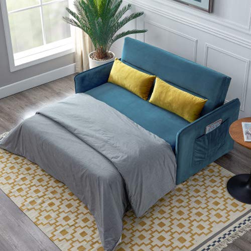 Merax Sleeper Sofa Couch Compact Soft Velvet Sofa...