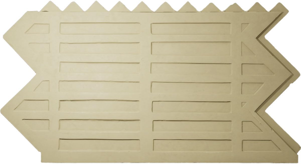 EverStone Herringbone Faux Brick Panel, 46 1/2"W x 25 1/4"H x 1"D, Antique Pearl Color