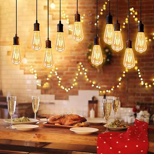 Ampoules LED à filament design rétro Edison E27 éclairage de prestige - 7