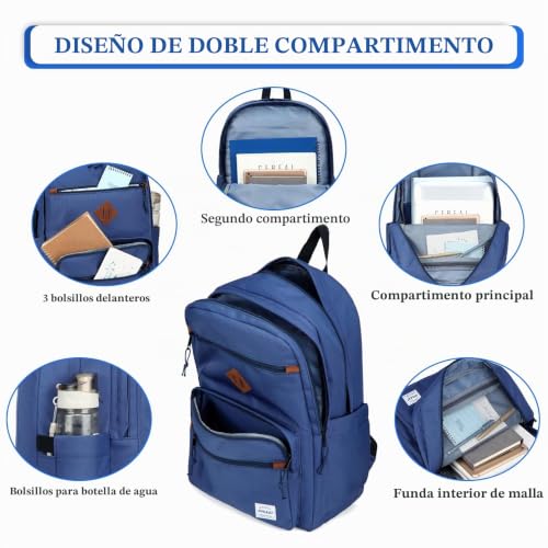 Mochila de adolescente para libros y portátil que alivia el peso en la espalda 2