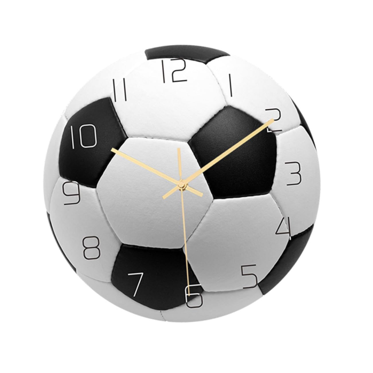 Horloge murale football en acrylique moderne au design grand format