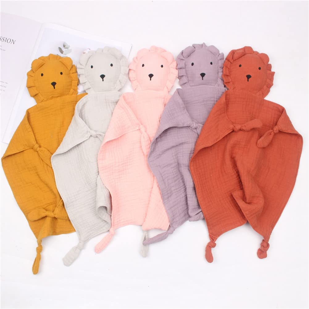 Peluche doudou panda lion éléphant mousseline jouet bébé cadeau naissance