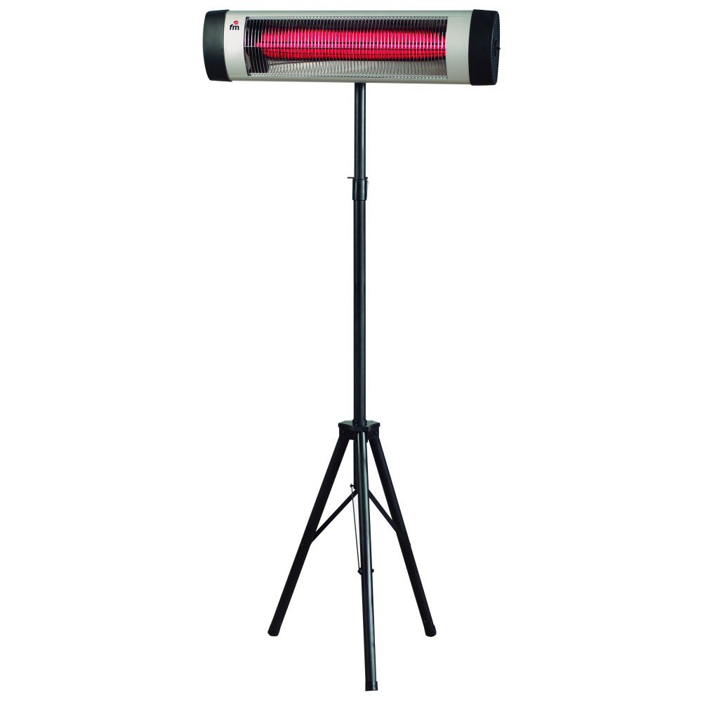 FM EP-3000 Estufa, 2000 W, Acero, Negro/Plata