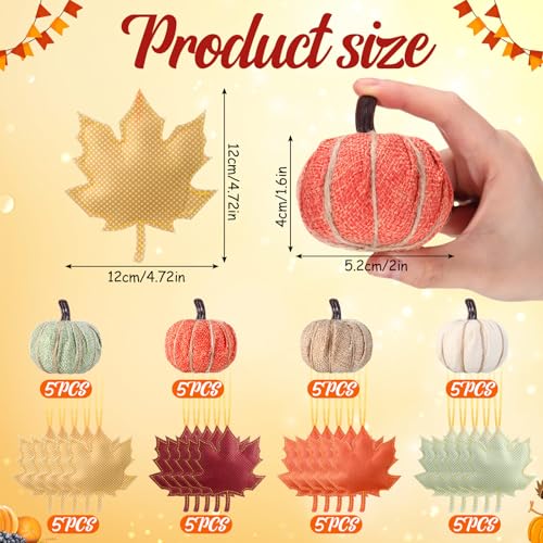 40-Pcs-Fall-Thanksgiving-Decorations-Mini-Burlap-Pumpkin-Thanksgiving-Ornaments-for-Tree-3D-Felt-Fall-Leaves-Pumpkin-Farmhouse-Fall-Tree-Ornaments-Thanksgiving-Table-Wall-Home-Decor 40 Pcs Fall Thanksgiving Decorations Mini Burlap Pumpkin Thanksgiving Ornaments for Tree 3D Felt Fall Leaves Pumpkin Farmhouse Fall Tree Ornaments Thanksgiving Table Wall Home Decor