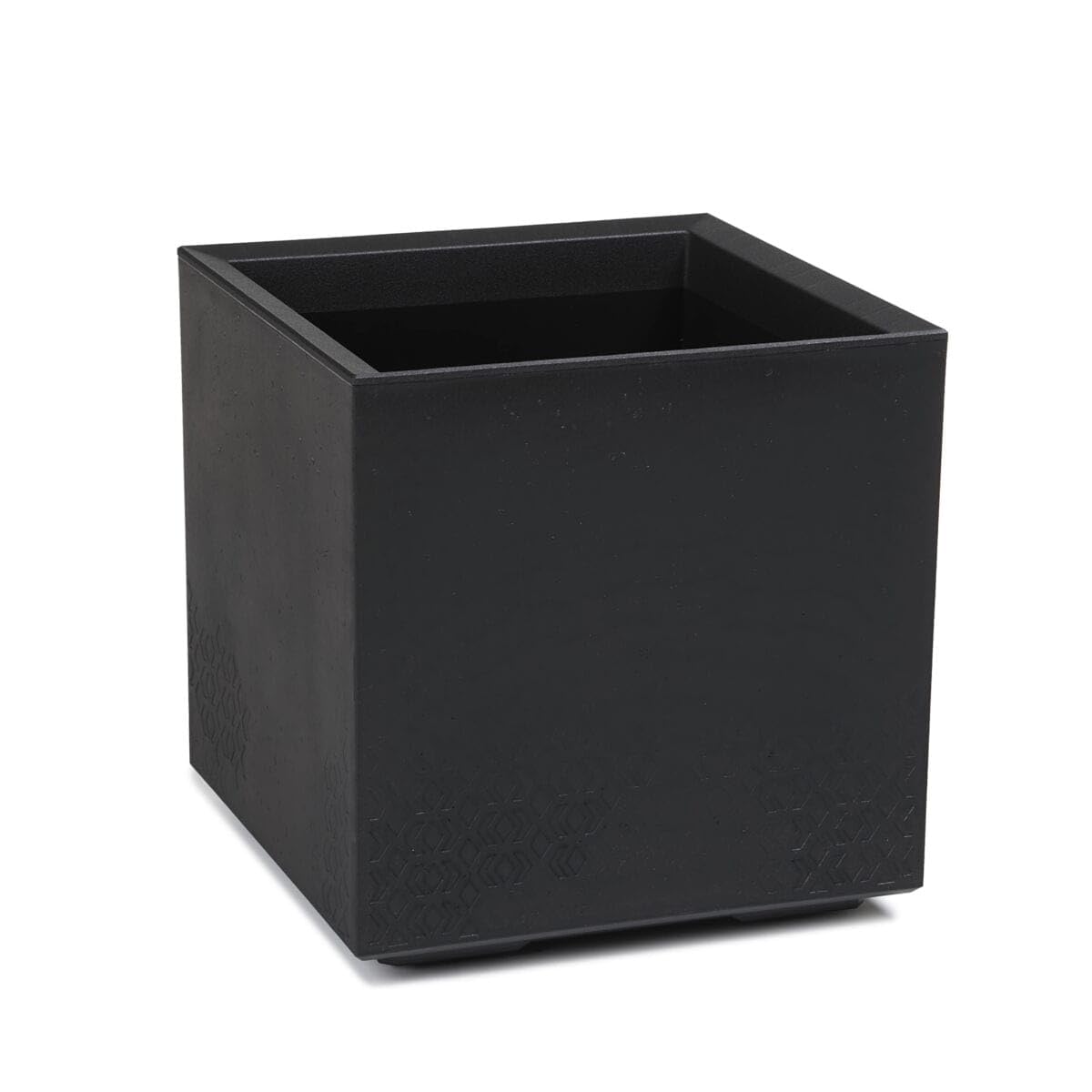 LAMELA - Bandeja para Plantas con Ruedas (40 cm, 36 L, Maceta de plástico, Cubierta para macetas con Drenaje, Interior y Exterior, Resistente a la Intemperie y fácil de Limpiar, Color Negro
