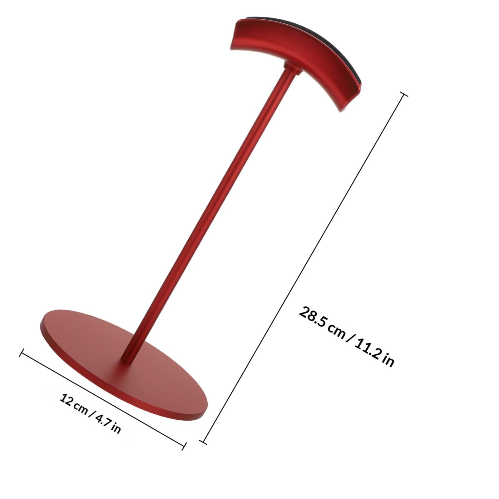 Alipis Supporto Curvo Cuffie Alluminio e in Design Rosso al Lega di per Liscio Portatile Giochi Computer e Lavoro