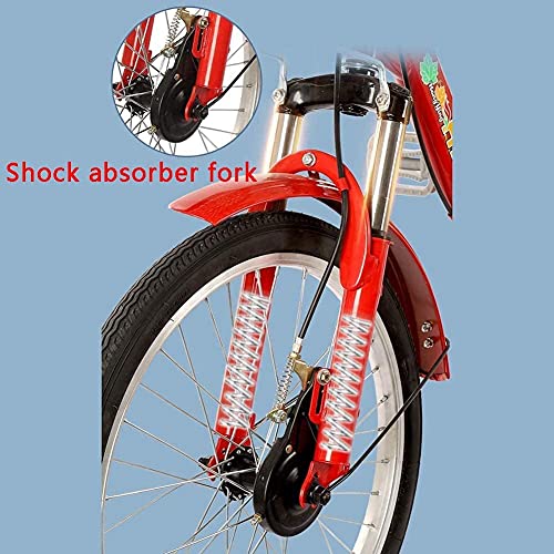 Triciclo para adultos, triciclos para compras y viajes, bicicleta de 3 ruedas para mayores con asiento trasero y canasto grande para compras, frenos duales y horquilla delantera amortiguada miniatura 6