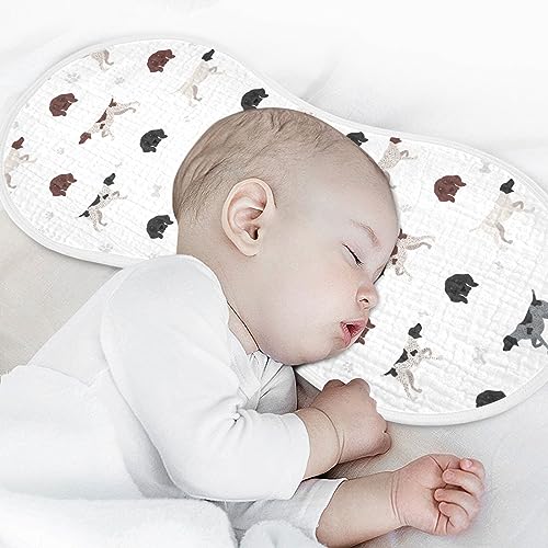 German Shorthaired Pointer Dog Muslin Burp Cloths for Baby 1 Pack Soft 100% Cotton Baby Washcloths Bibs for Boy Girl4