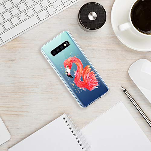 Oihxse Crystal Clear beschermhoes voor Samsung Galaxy J7 Duo 2018, zacht TPU-siliconen, bescherming [mooi aquareldesign… - Afbeelding 4