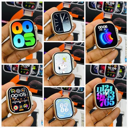Image of GET IN THE GAME HK 900 PRO Ultra 2 Smart Watch with APLE Logo & AMOLED Display 49 MM BT Calling Smart Watch with 7 Different Straps & Wireless Charger, Multicolor