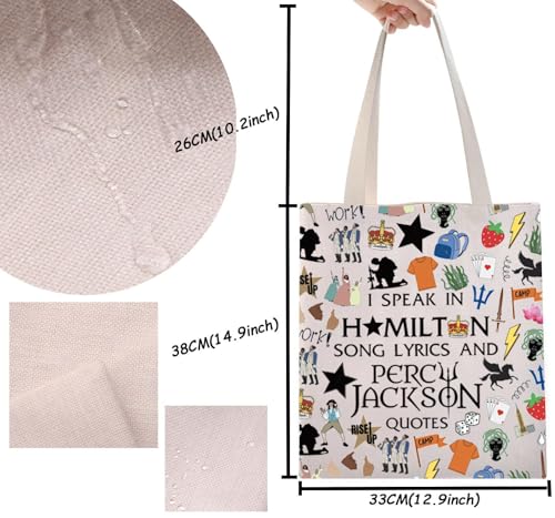 Image of TSOTMO Musical Merch Musical Tote Bag for Lovers PJO Gift Opera Theatre Gift (Speak Tote)