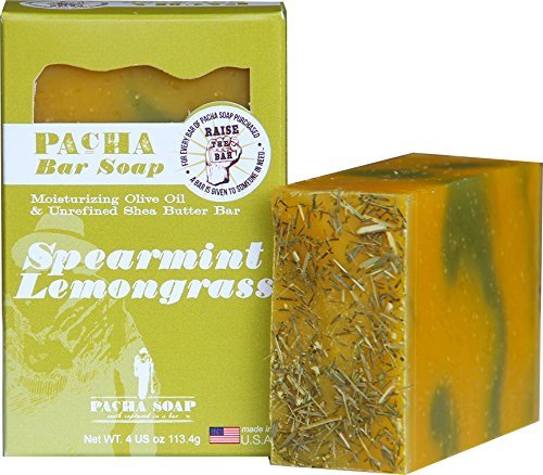 Pacha Soap Company Spearmint Lemongrass 4 Oz. Natural Soap