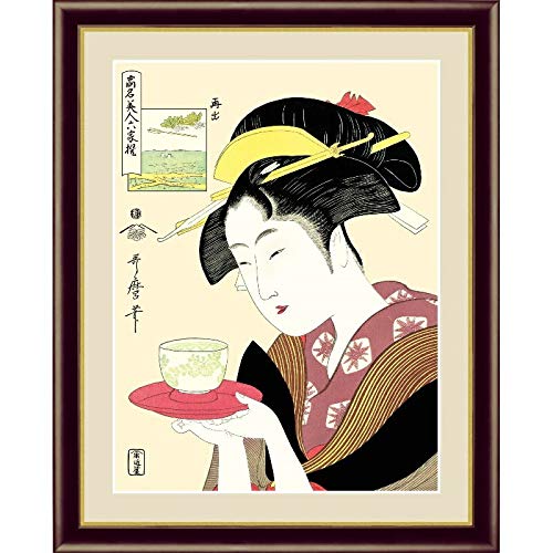 Amazon.co.jp: 額絵 浮世絵[美人画] 【難波屋おきた】 [F4] [喜多川 