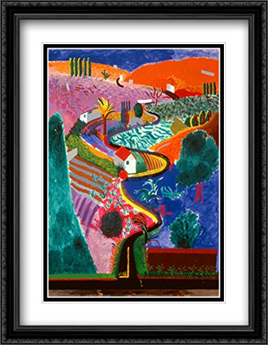 Amazon.com: Nichols Canyon 2X Matted 28x36 Large Black Ornate