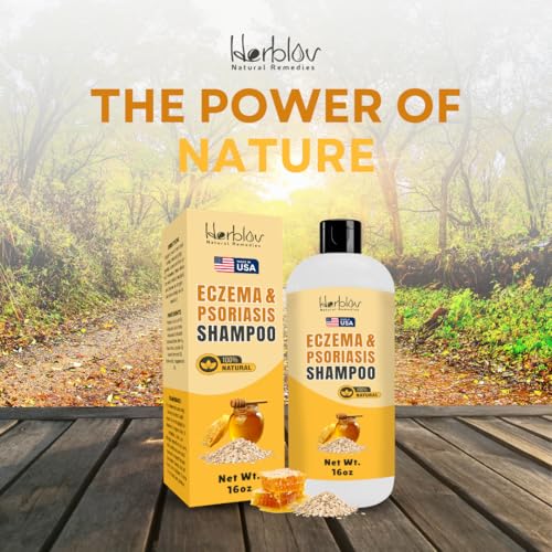 Eczema Shampoo &ndash; All-Natural Dermatitis & Psoriasis Treatment for Dry, Itchy, Flaky Skin &ndash; Daily Dandruff & Scalp Treatment &ndash; Itchy Scalp Relief for Men, Women & Kids &ndash; Eczema Soap Shampoo Made in USA