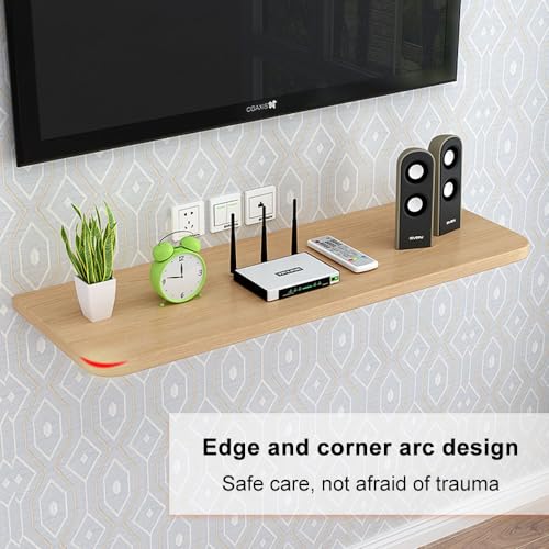 HUOLE Mesa Plegable de Pared, Mesa Plegable, Escritorio De Madera Pequeño para Oficina, Hogar, Cocina, multifuncionales,Escritorio de Ordenador,60 * 30 * 1.6cm-Color Nogal - imagen 4