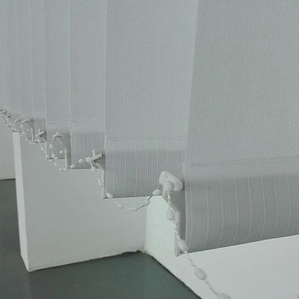 Lot de 10 panneaux de base pour store vénitien verticaux en plastique pour store de 3,2 à 8,8 cm de large (127 mm)