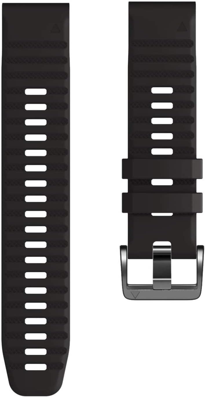 for Garmin Watch Bands 22mm Width Soft Silicone Replacement Band Dedicated Watch Strap for Garmin Fenix 7/Fenix 5/Fenix 6/Fenix 5 Plus/Fenix 6 Pro/Forerunner 935 945 (Color : Preto, Size : 22