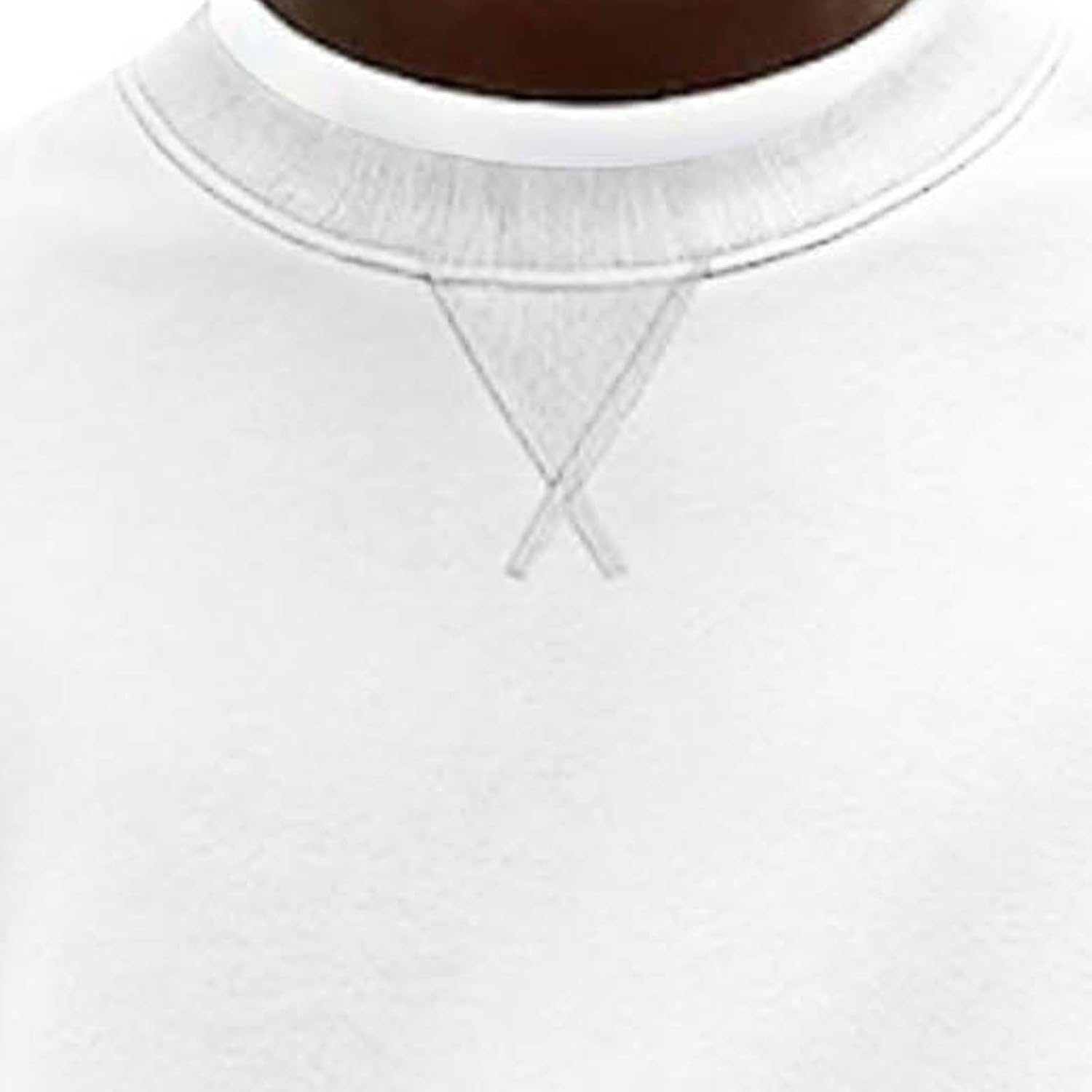 Men's Crewneck Sweatshirt Long Sleeve Casual Loose Notch Pullover Top | Classic Round Neck Casual Top,Soft Comfy Pullover Sweatshirt,Daily School Office Wear,Basic Fall Fashion