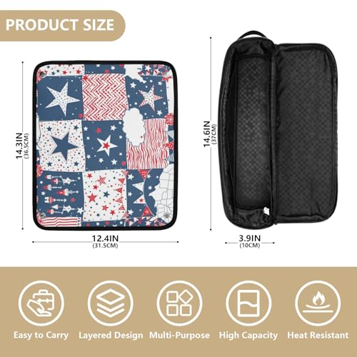 Bolsa para herramientas de cabello resistente al calor miniatura 4