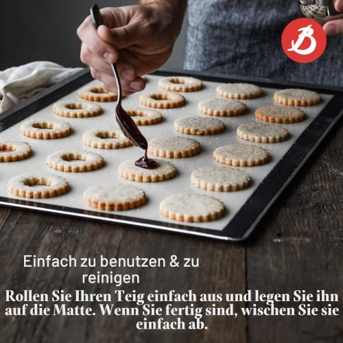 de Buyer - gelochte Backmatte AIRMAT mit Silikonbeschichtung - 40x30 cm - 4938.40, Beige – Ansicht 4