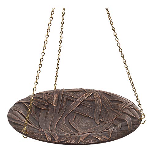 Whitehall Products Dragonfly Hanging Birdbath, Oil Rub Bronze #TOP1