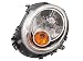 Replacement For Mini Cooper S Clubman 07-13 Halogen Head Light With Amber Signal Lh 63132751869